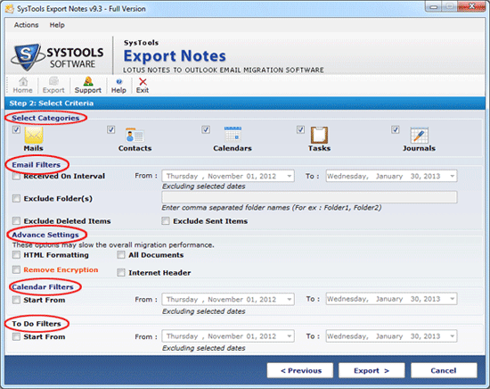 Move Lotus Notes to Outlook 9.4